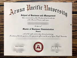Make Azusa Pacific University diploma.