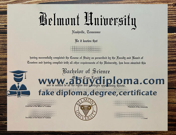 Buy Belmont University fake diploma.