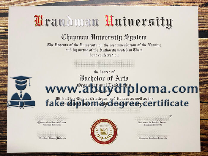 Buy Brandman University fake diploma, Make Brandman University diploma.