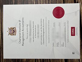 Fake Chartered Institute of Management Accountants diploma.