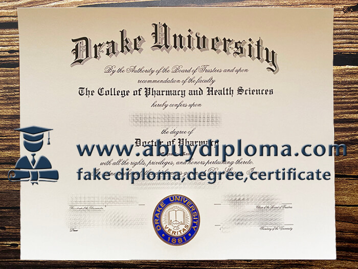 Fake Drake University diploma, Make Drake University diploma.