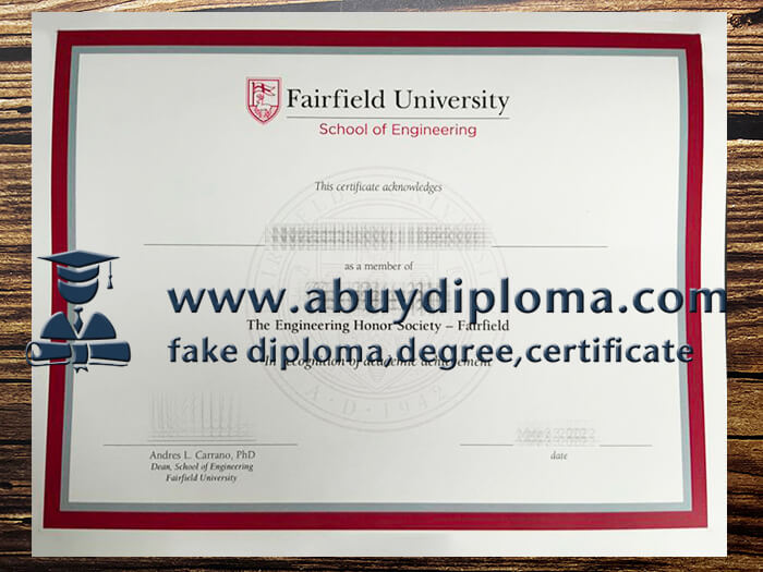 Get Fairfield University fake diploma online.