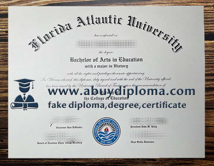 Buy Florida Atlantic University fake diploma, Make FAU diploma.