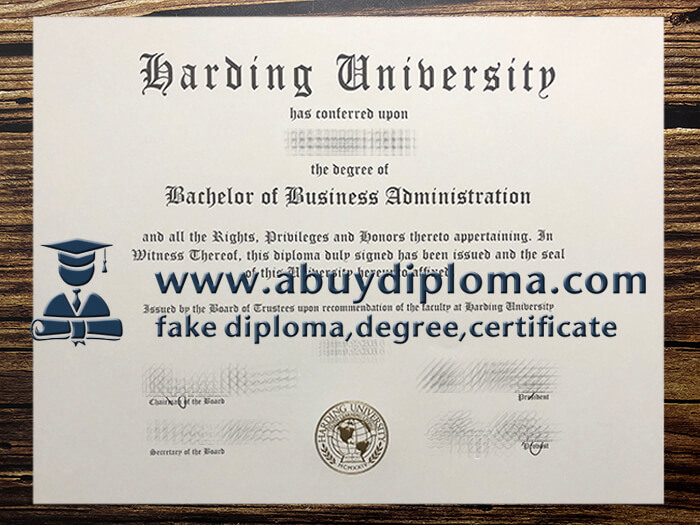 Make Harding University diploma, Buy Harding University fake diploma.