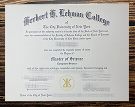 Get Herbert H Lehman College fake diploma.