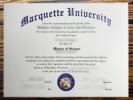 Buy Marquette University fake diploma.