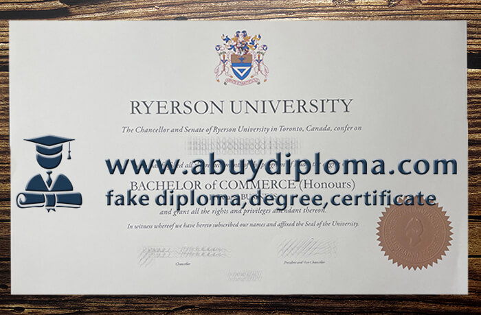 Buy Ryerson University fake diploma, Make Ryerson University diploma.