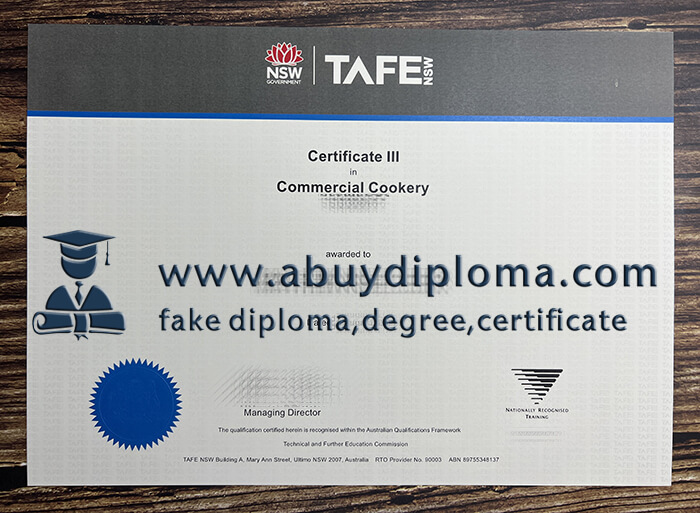 Buy Technical and further education fake certificate. Make TAFE certificate.