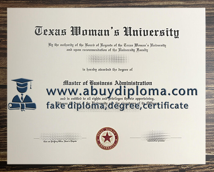 Buy Texas Woman's University fake diploma, Make TWU diploma.
