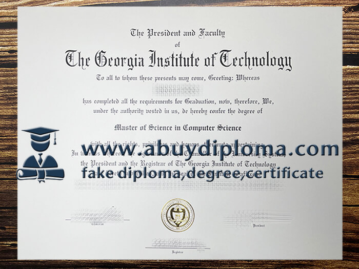 Buy Georgia Institute of Technology fake diploma, Make GT diploma.