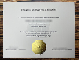 Buy Université du Québec à Chicoutimi fake diploma.