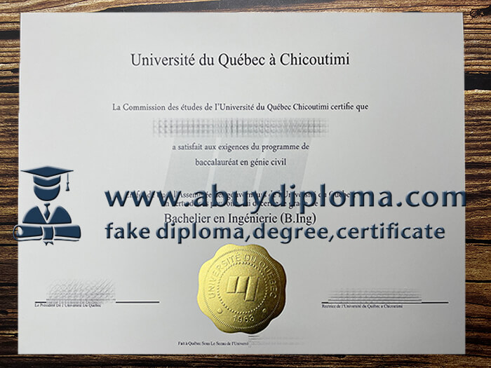 Buy Université du Québec à Chicoutimi fake diploma, Buy UQAC fake diploma.