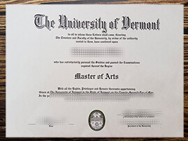 Get University of Vermont fake diploma.