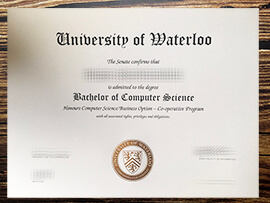 Purchase University of Waterloo fake diploma.
