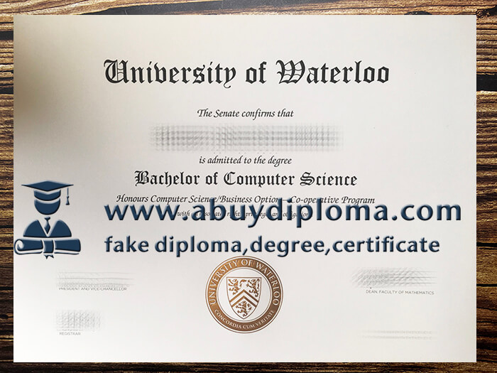 Buy University of Waterloo fake diploma, Make UW diploma.