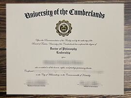 Buy University of the Cumberlands fake diploma, Make University of the Cumberlands diploma.