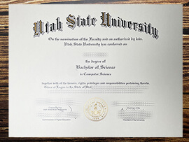 Get Utah State University fake diploma.