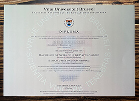 Fake Vrije Universiteit Brussel diploma,Purchase VUB fake diploma.