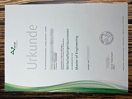 Fake AKAD University diploma.