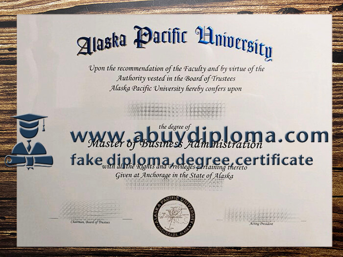 Buy Alaska Pacific University fake diploma, Make Alaska Pacific University diploma.