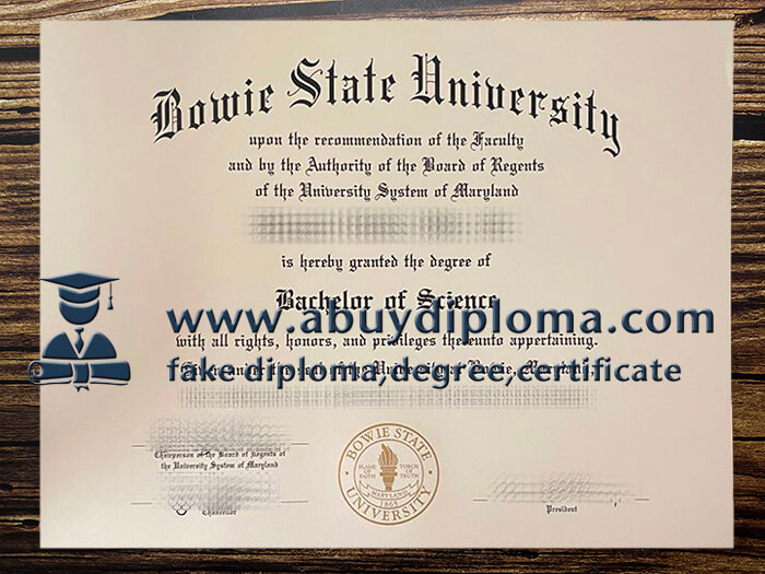 Buy Bowie State University fake diploma, Make Bowie State University degree online.