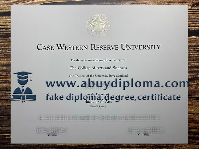 Fake Case Western Reserve University diploma online.