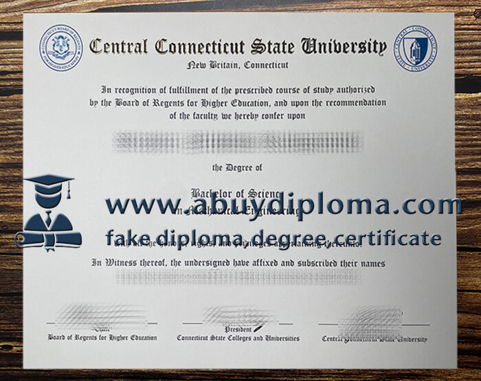 Fake Central Connecticut State University diploma, Make CCSU diploma.