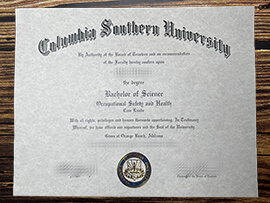 Get Columbia Southern University fake diploma.