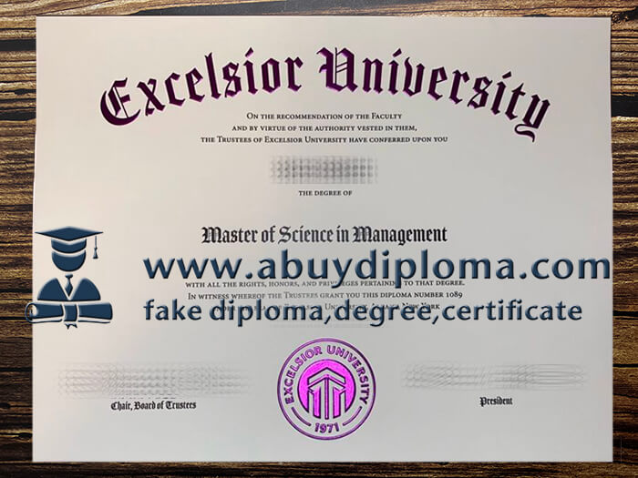 Buy Excelsior University fake diploma, Fake Excelsior University diploma.