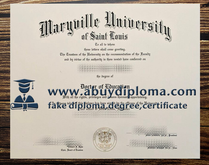 Buy Maryville University fake diploma, Make Maryville University of Saint Louis diploma.