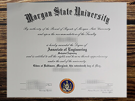 Purchase Morgan State University fake diploma.