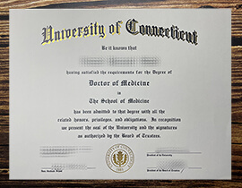 Purchase University of Connecticut fake diploma.