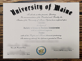 Purchase University of Maine fake diploma.