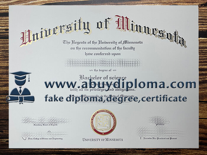 Buy University of Minnesota fake diploma, Make University of Minnesota diploma.