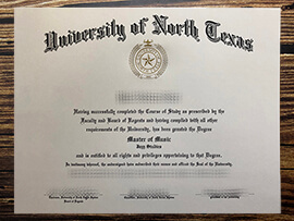 Order University of North Texas fake diploma.