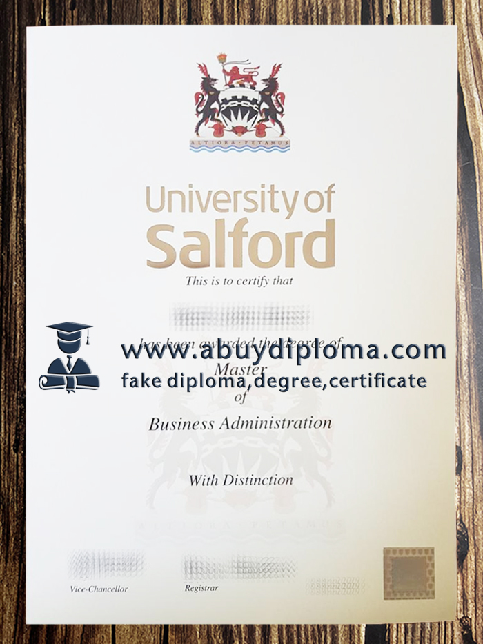 Buy University of Salford fake diploma, Make University of Salford diploma.