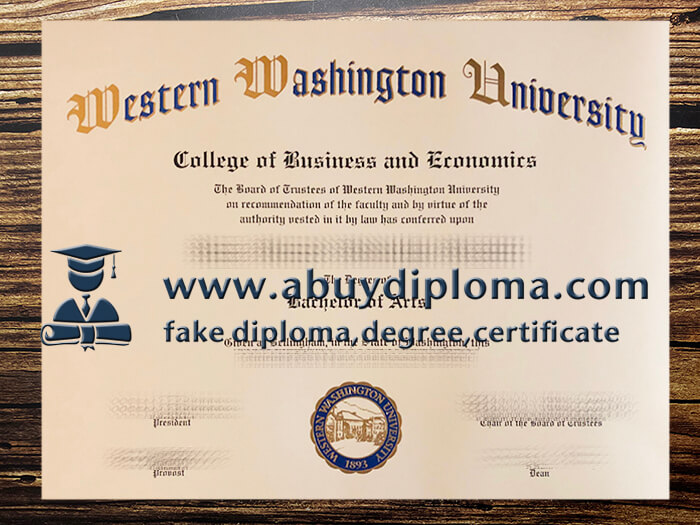 Fake Western Washington University diploma, Make WWU diploma online.