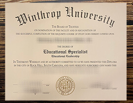 Get Winthrop University fake diploma online.