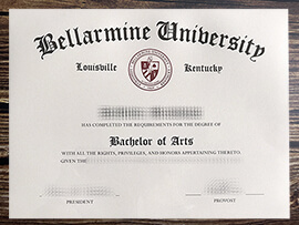 Purchase Bellarmine University fake diploma online.