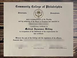 Purchase Community College of Philadelphia fake degree online.