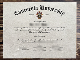 Obtain Concordia University fake diploma online.