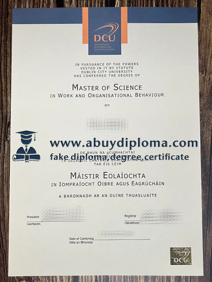 Buy Dublin City University fake diploma, Make DCU diploma.