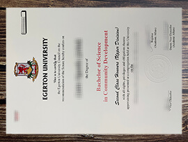 Get Egerton University fake diploma.