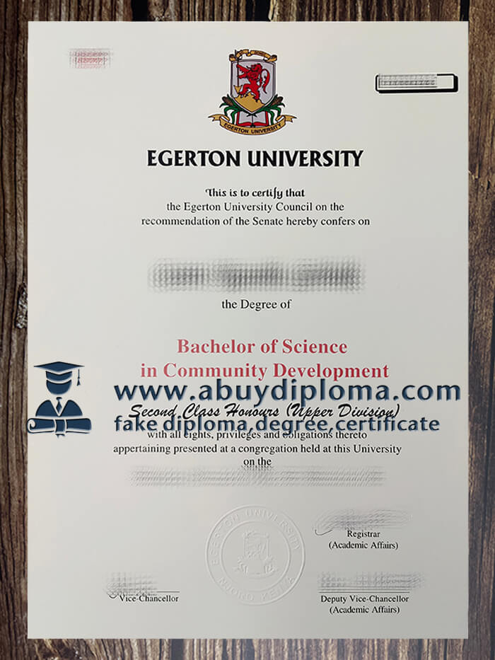 Buy Egerton University fake diploma, Fake EU diploma.