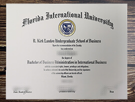 Purchase Florida International University fake diploma.