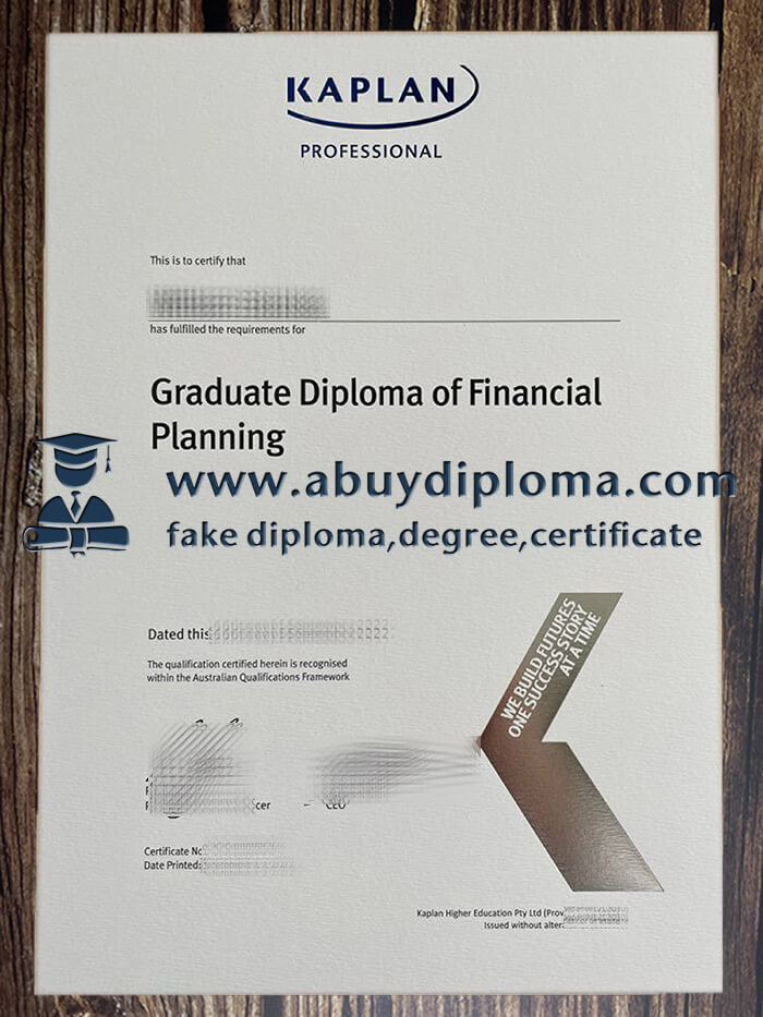 Buy Kaplan Professional fake diploma online.