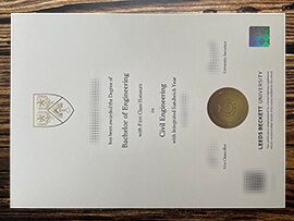 Purchase Leeds Beckett University fake degree.