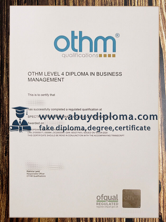 I want to buy OTHM Qualification fake certificate. OTHM-Qualification