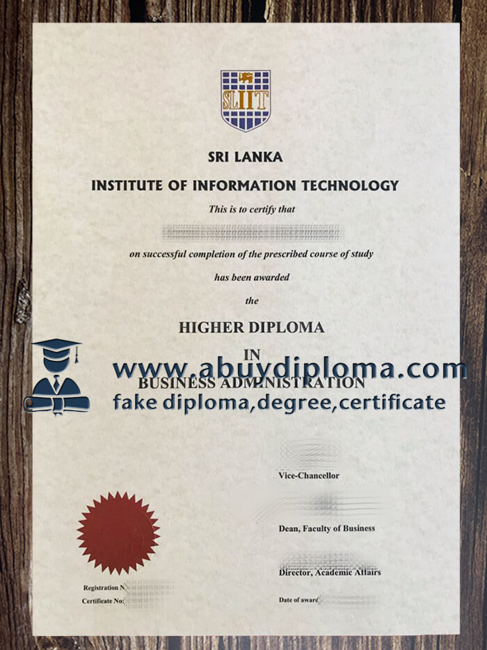 Buy Sri Lanka Institute of Information Technology fake diploma, Fake SLIIT degree.