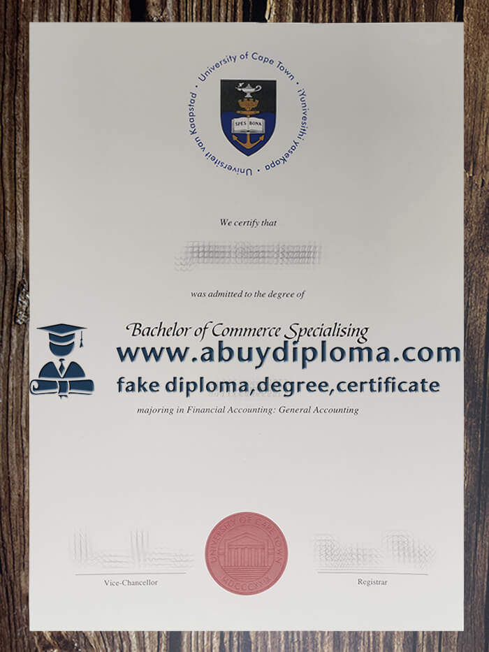 Buy University of Cape Town fake diploma.